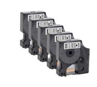 PHOVYAFI Compatible 45013 D1 12mm Tape For LabelManager 160 280 Printer Black On White 5pcs 10pcs 45010 45016 45018(5PK Black on Silver)