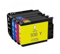 PHOVYAFI Compatible Ink Cartridge 938 938XL For Officejet Pro 9110b 9120 9130 9720 9730 Printers With Chip(1Set 4PCS)