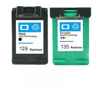 PHOVYAFI Compatible Ink Cartridge For 129 135 For Deskjet D4163 2575 C4183 5943 6943 6983 Printers(1SET)