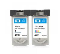 PHOVYAFI Compatible Ink Cartridge For PG40 CL41 Works With PG 40 41 IP1600 IP1200 IP1900 MP140 MP150 MX300 MX310 MP160 MP180 MP190(1SET)