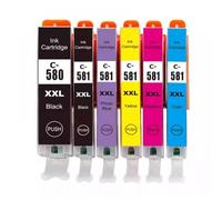 PHOVYAFI Compatible Ink Cartridge PGI-580 CLI-581 For TR7550 TR8550 TS6150 TS6151 Printers(6PCS)