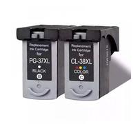 PHOVYAFI Compatible Ink Cartridges PG-37 CL-38 For Various Printers Including MP140 MP190 MP210 MP220 MP420 IP1800 IP2600 MX300 MX310(1PC Black 1PC Color)