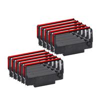 PHOVYAFI Compatible Ink Print Ribbon For ERC30 ERC34 ERC38 Works With TM-U220PD U230 U210A TM-U370 U300C M188B M188D Printers(10 pcs Black and red)
