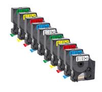 PHOVYAFI Compatible Label Tape For LabelManager 160/280 Printers(10PK 5Mixed Colors)