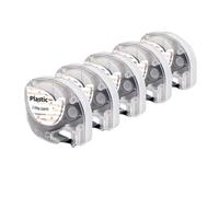 PHOVYAFI Compatible Label Tapes Refills For P12 Label Maker Multiple Plastic Paper Fabric Laminated Black On Multicolor For Indoor Use(Little Daisy)