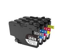 PHOVYAFI Compatible LC424 Ink Cartridge LC424BK LC424C LC424M LC424Y For DCP-J1200W DCP-J1200WE Inkjet Printers(1 Set)