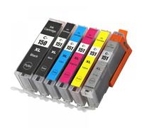 PHOVYAFI Compatible PGI 150 CLI 151 Ink Cartridge For IP7210 MG5410 MG5510 MG6410 MG6610 MG5610 MX921 MX721 IX6810 Printers(1Set-6PCS)