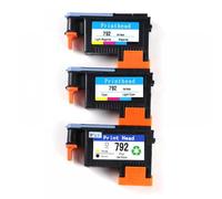 PHOVYAFI Compatible Print Head For 792 DesignJet L26100 L26500 L26800 Latex 210 260 280 Printer 792 Printhead CN702A CN703A CN704A(1Set - 3Pieces)