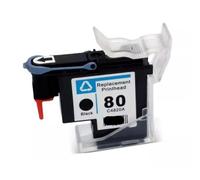 PHOVYAFI Compatible Printhead 80 C4820A C4821A C4822A C4823A For Designjet 1050 1055 1055cm 1050c Plus Printer In Black Cyan Magenta Yellow(1PC - Black)
