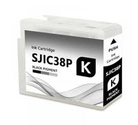 PHOVYAFI Compatible SJIC38P Ink Cartridge With Pigment Ink For ColorWorks CW-C6030A CW-C6030P CW-C6530A Color Label Printers(Black)
