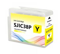 PHOVYAFI Compatible SJIC38P Ink Cartridge With Pigment Ink For ColorWorks CW-C6030A CW-C6030P CW-C6530A Color Label Printers(Yellow)