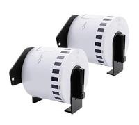 PHOVYAFI DK1209 Thermal Paper Label Roll 62mm X 29mm 800 Pages Continuous Compatible With QL Label Printers QL500/570(2 rolls)