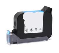 PHOVYAFI Handheld Thermal Inkjet Printer JS12 JS12M 600DPI 12.7mm EcoSolvent Ink Cartridge Compatible(Black)