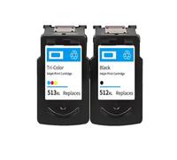 PHOVYAFI Ink Cartridge Compatible With PG-512 CL-513 Compatible With MP230 MP250 MP240 MP270 MP480 MX350 IP2700(1 SET)