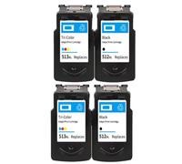 PHOVYAFI Ink Cartridge Compatible With PG-512 CL-513 Compatible With MP230 MP250 MP240 MP270 MP480 MX350 IP2700(2 SET)
