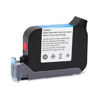 PHOVYAFI JS12 12.7mm Eco Solvent Fast Dry Ink Cartridge Compatible With Various Handheld Inkjet Printers Non Encrypted Quick Drying Ink Suitable(1pcs Red)
