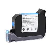 PHOVYAFI JS12 12.7mm Eco Solvent Fast Dry Ink Cartridge Compatible With Various Handheld Inkjet Printers Non Encrypted Quick Drying Ink Suitable(1pcs Blue)