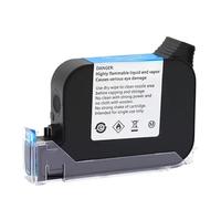 PHOVYAFI JS12 12.7mm Eco Solvent Fast Dry Ink Cartridge Compatible With Various Handheld Inkjet Printers Non Encrypted Quick Drying Ink Suitable(1pcs Black)