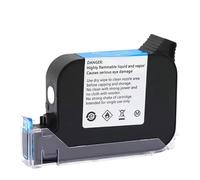 PHOVYAFI JS12 12.7mm Eco Solvent Fast Dry Ink Cartridge Compatible With Various Handheld Inkjet Printers Non Encrypted Quick Drying Ink Suitable(1pcs White)