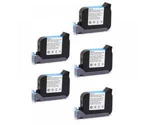 PHOVYAFI JS12 600DPI Handheld Printer Fast Dry Eco Solvent Inkjet Printer With 12.7mm Print Height(Black-5pcs)