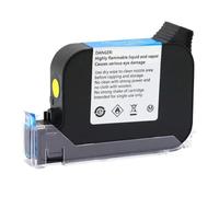 PHOVYAFI JS12 Ink Cartridge Compatible With JS12 JS12M JS12(M) Handheld Thermal Inkjet Printer 600DPI 12.7mm Fast Dry Eco Solvent Ink(Yellow)