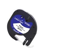 PHOVYAFI Multicolor Label Tape Compatible With LT100H Label Maker For 91201 12267 91202 91203 91204 91205 91200(Paper White)