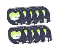 PHOVYAFI Multicolor Plastic Label Tape Compatible With LT100H LT-100T 12mm Label Maker Paper Tape 91331 91201(10pcs)