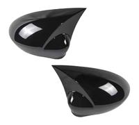 PHOVYAFI Punto 500 2009-2018 Car Side Wing Mirror Cover Replacement ABS Black Carbon Fiber Design Compatible With Select Models(Glossy Black)