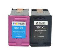 PHOVYAFI Refillable 301XL Ink Cartridge Compatible With - 1000 1010 1011 1012 1050 1050A 1051 1055 1056 2050 2050A 2540 4500(1 SET)