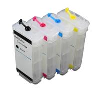 PHOVYAFI Refillable Ink Cartridges 4x130ml Compatible With Printer Models Designjet 500 500ps 800 800ps 815MFP 820MFP Cc800pc(130ml)