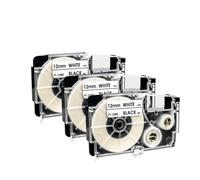 PHOVYAFI XR12WE Label Tape 12mm Compatible With XR-12WE Black On White Replacement For KL-120 KL-60 KL-820 KL-780 Label Maker Tapes(3PK)
