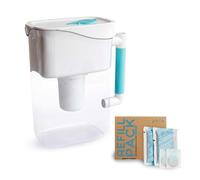 Phox Wave 2.8L Water Filter Jug, Increases pH, Adds Magnesium and Alkalinity, Filtered Mineral Rich Water, Refillable Eco Cartridge, BPA Free