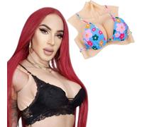 PHOXBOBG Silicone Breast Plate Fake Breasts Crossdresser Fake Boobs Breast Plate for Dragqueen Cosplay