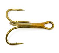 Phoxinus Bronze Treble Hooks - Freshwater and saltwater/sea fishing hooks - Bronzed hooks perfect for lures, spinners and traces. Ideal for pike, perch, trout, bass, mackerel, pollock, zander.
