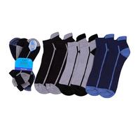 PHP Ankle Socks Unisex Pair of 3 - Soft Combed Cotton Athletic Socks Anti Odor & Breathable Socks Low Cut Walking Short Socks UK 8-11, Multi-Colored
