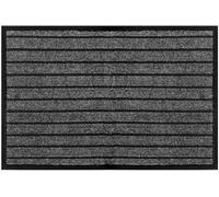 PHP Door Mat - Waterproof Strong PVC Rubber Backing Anti Slip Heavy Duty Dirt Trapper Barrier Mats for Kitchen Bedroom Hall Hallway Entrance Door Matts (45 x 75 cm, Grey)