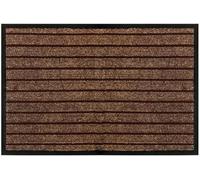 PHP Door Mat - Waterproof Strong PVC Rubber Backing Anti Slip Heavy Duty Dirt Trapper Barrier Mats for Kitchen Bedroom Hall Hallway Entrance Door Matts (50 x 90 cm, Brown)