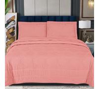 PHP Embroidery Bedspread Throw - Solid Thick Embossed Quilted Microfiber Bed Throw Quilt Coverlet Bedding Set with Pillow Sham for Bedroom Bed Sofa Couch(Embroidery Aztec, Super King)