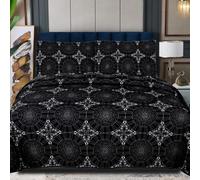 PHP Embroidery Bedspread Throw - Solid Thick Embossed Quilted Microfiber Bed Throw Quilt Coverlet Bedding Set with Pillow Sham for Bedroom Bed Sofa Couch (Embroidery Diamond, Double)