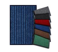 PHP Heavy Duty Rubber Runner Rugs for Hallways - Dirt Trapper Indoor and Outdoor High Traffic Areas, Garages, Storefronts, and Everyday Home Use Carpet Runners (Blue, 80x150cm)