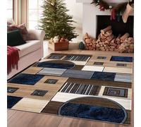 PHP Luxury Large Living Room Rug - Super Soft Abstract Majestic Pattern Design Heavyweight Hallway Rug Machine Washable Area Rugs Des 3-160 x 230 cm