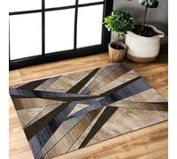 PHP Majestic Door Mat Indoor - Soft Dense Pile Solid Abstract Pattern Non Slip Kitchen Mats Small Floor Rugs Entryway Entrance Matts (Des4, 50 x 80cm)