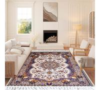 PHP Non Slip Area Rugs, Hallway Kitchen Runner Rug Modern Small Large Area Rug Floor Mats Washable(Blue-Mughals, 120 × 170 cm)