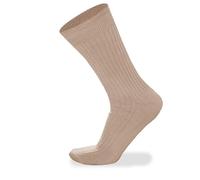 PHP Odour Free Diabetic Socks Men Women Pack of 6 Pairs - Soft Extra Wide Top Gentle Grip Swollen Feet Non-Elastic Sock | Beige 8-11 size UK