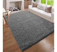 PHP Shaggy Rugs for Indoor - Super Soft Fluffy Thick Pile Non-Shedding Large Area Rug for Bedroom Living Room Tv Lounge Kitchen Carpet Mats (Dark Grey, 200cm x 290cm (6ft 8" x 9ft 7"))