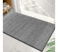 PHP Super Soft Fluffy Shaggy Door Mat Non Slip Large Shaggy Rugs for Kitchen Hallway Bedroom Living Room Carpet Mat (Gray, 50 x 80 cm (1ft 8" x 2ft 7"))