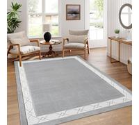 PHP Washable Rugs Living Room Anti Slip Classic Short Pile Soft Touch Geometric Large Rug for Bedroom Kitchen Office Home Decor (160 x 230 cm, Des2)