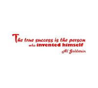 Phrase Help of Succeed Words Wise Wall Decals PVC 34.5x126.8cm It Won't Fall Off Red