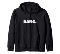 Phrase on a Plain Background Statement Piece Zip Hoodie