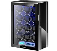 phresen Watch Winder 12 Automatic Watches,Ultra-Quiet Japanese Motors, Built-in LED Illumination and LCD Touchscreen Control